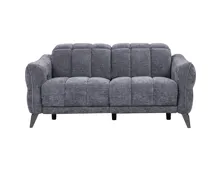 2er-Sofa Cosmo Stoff dunkelgrau, Relaxfunktion