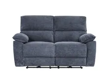 2er-Sofa Loris Stoff dunkelgrau, Relaxfunktion