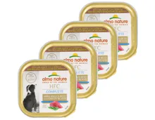 Almo Natural Hundefutter Rind & Bohnen 4x 85g