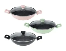 Aluguss-Servierpfanne mit Deckel