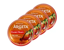 Argeta Hühnerfleisch Aufstrich pikant 4x 95g