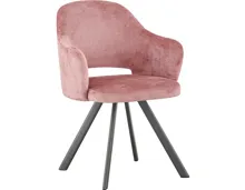 Armlehnstuhl Cosmo Stoff rosa