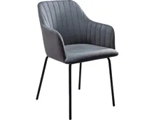 Armlehnstuhl Nala Samtoptik grau