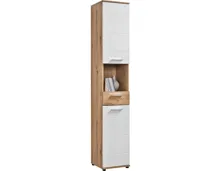 Badhochschrank Bergen Dekor Eiche Artisan weiss 35 x 194 x 35 cm