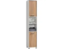 Badhochschrank Betty Dekor Eiche weiss 35 x 191 x 34 cm