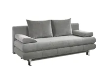 Bettsofa Ben Stoff grau, Bettkasten