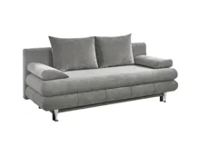 Bettsofa Ben Stoff grau, Bettkasten