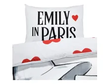 Bettwäsche Renforcé Emily in Paris weiss