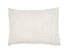 Bettwäsche Seersucker uni 65x100 Pfulmen, weiss