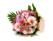 Biedermeier Blumenstrauss rosa