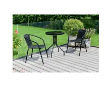 Bistroset Lumina, schwarz