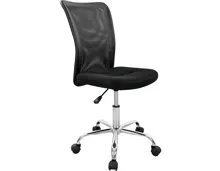 Bürostuhl Mick Mesh Kunstleder schwarz