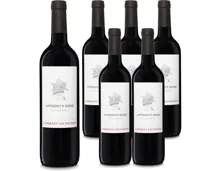 Cabernet Sauvignon California Anthony's Home 6x 75cl (2023) – Rotwein, USA (0.75l)