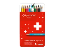 Caran D'ache Swisscolor Wasser Farbstifte 12 Stück