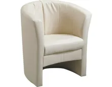 Clubsessel Bob Kunstleder beige