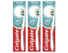 Colgate 360° Whole Mouth Clean Mittel Zahnbürste 3x 1ST