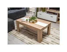 Couchtisch Martin, Dekor Sonoma Eiche / Weiss, 112 x 46,5 x 65,5 cm