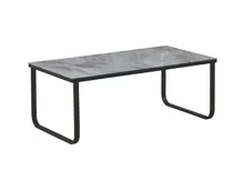 Couchtisch Rocky Metall/Glas grau 105 x 42 x 55 cm