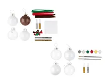 Crelando® Weihnachtskugeln-Malset/-Bastelset