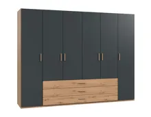 Drehtürenschrank Marcus Dekor grafit 270 x 208 x 58 cm