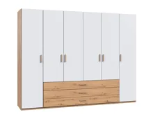 Drehtürenschrank Marcus Dekor weiss 270 x 208 x 58 cm