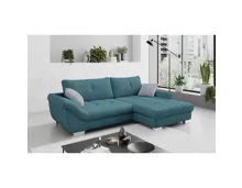 Ecksofa Carmen Stoff petrol, Recamière rechts