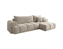 Ecksofa Nubo Stoff beige, Recamiere links