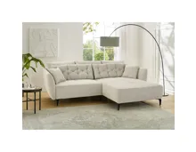 Ecksofa Oslo Stoff beige meliert