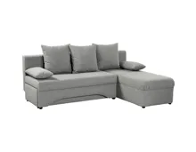 Ecksofa Pula Stoff grau