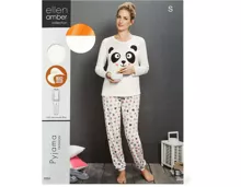 Ellen Amber Damen-Pyjama, Bio Cotton