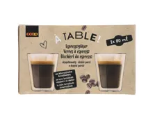 Espressoglas Doppelwand 2x80ml