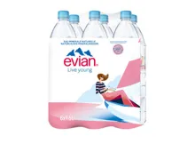 Evian Mineralwasser ohne Kohlensäure 6x1,5l
