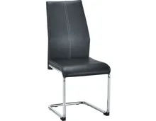 Freischwingerstuhl Banff Kunstleder schwarz