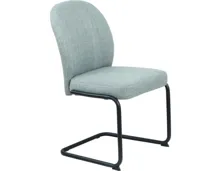 Freischwingerstuhl Karen Stoff mint