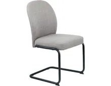 Freischwingerstuhl Karen Stoff schlamm