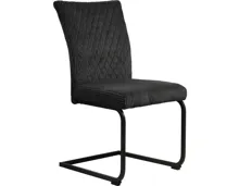 Freischwingerstuhl Vanja Cordstoff anthrazit