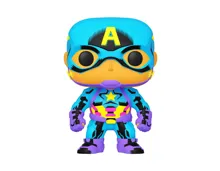 Funko POP Marvel: Black Light- Captain America