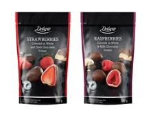 Gefrorene Früchte in Schokolade