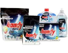 Gesamtes Handymatic Supreme Sortiment