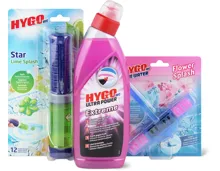 Gesamtes Hygo WC Sortiment