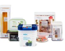 Gesamtes Migros Topline-, Cucina & Tavola-Fresh-, Glasslock- und Cuitisan Candl-Sortiment