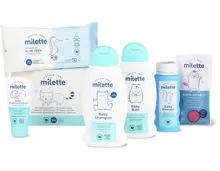 Gesamtes Milette-Babypflege- und -Waschmittel-Sortiment