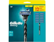 Gillette Mach3 Rasierer + 12 Ersatzklingen