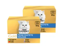 Gourmet Gold Nassfutter Feine Pastete 24x85g 2x 2040g