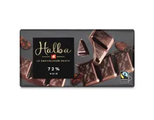Halba Tafelschokolade Noir 72% 5x100g