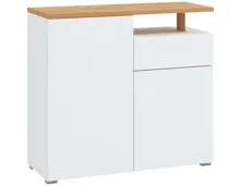 Kommode Aterno Dekor weiss 103 x 94 x 40 cm