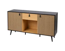 Kommode Chelsea Holz/schwarz 150 x 78 x 39,5 cm