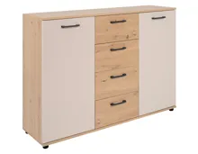 Kommode Nori, Dekor Artisan Eiche/Kaschmir, 120 x 85.5 x 35 cm