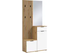 Kompakt-Garderobe Lian Dekor Eiche Artisan 88 x 195 x 35 cm