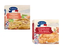 Lachstarte, Zwiebelkuchen